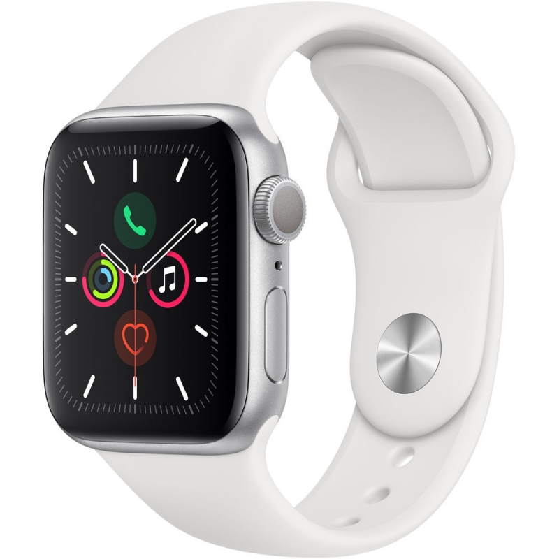 Apple Watch Series 5 44mm Silver / White Apple Watch Series 5 44mm Silver / White